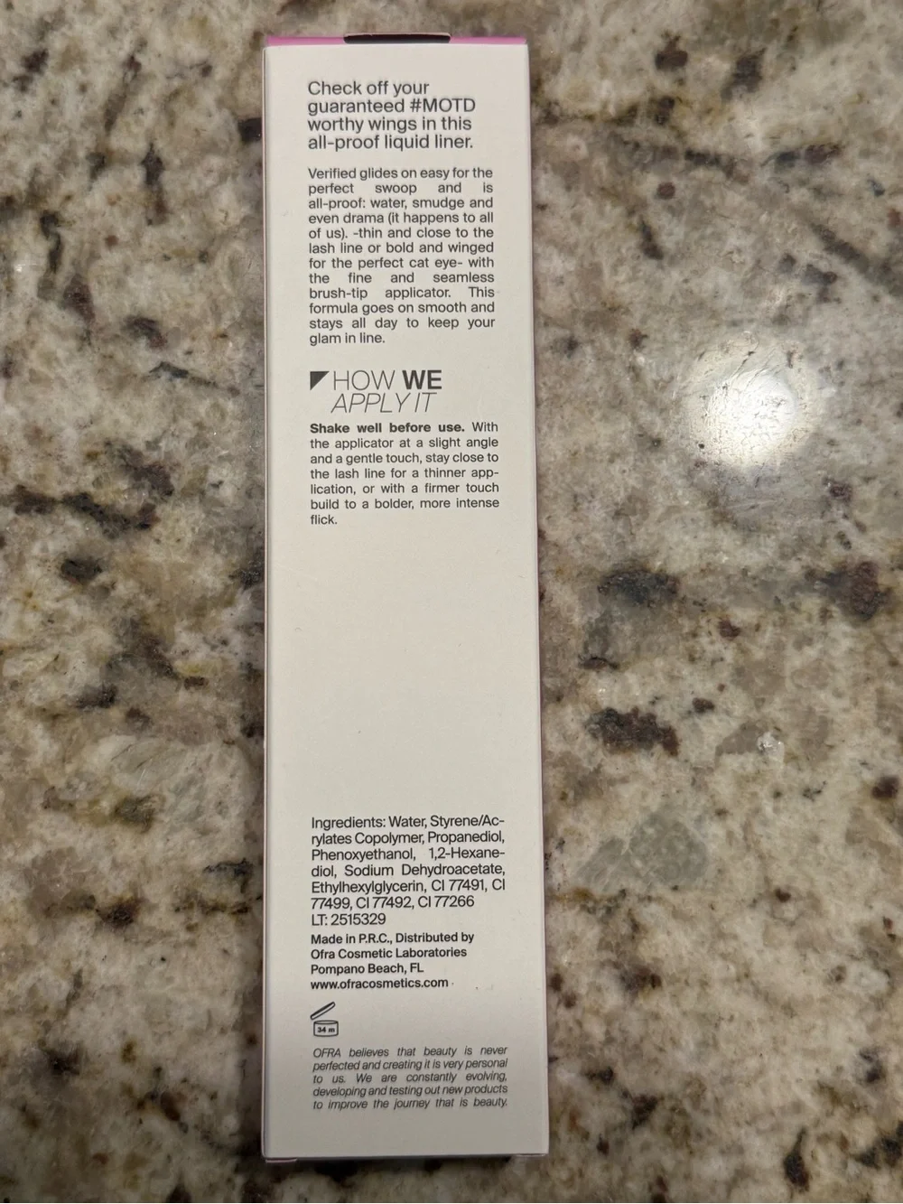 OFRA Verified Liquid Liner — Brown
